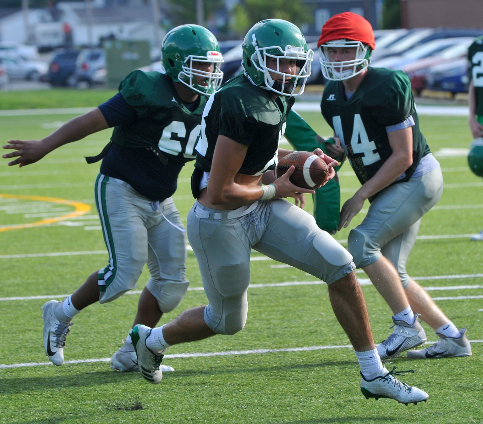Alleman football practice